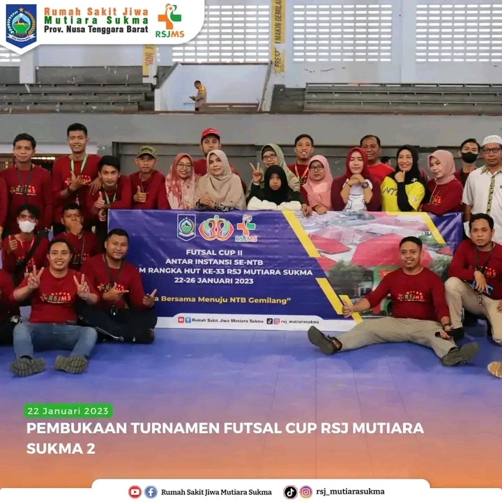 DIREKTUR RSJMS MEMBUKA TURNAMEN FUTSAL CUP KE-2